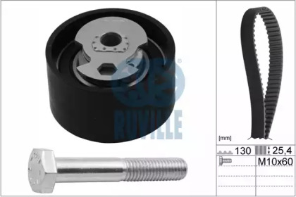 Комплект ремней ГРМ RUVILLE для FORD TRANSIT Фургон (E_ _) 2.5 DI (EAL, EAS)