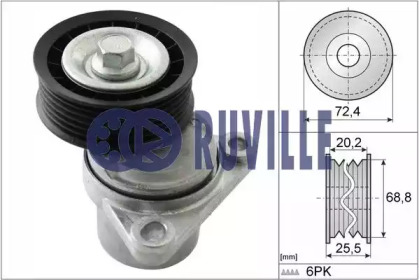 Поликлиновойремень / комплект RUVILLE для MAZDA 3 (BK) 2.3 MPS Turbo