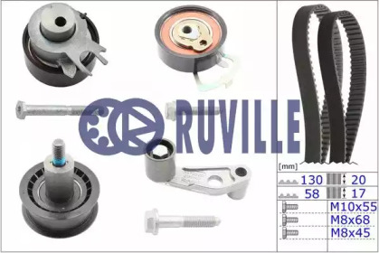Комплект ремней ГРМ RUVILLE для VW BORA Variant (1J6) 1.4 16V