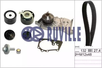 Комплект ремней ГРМ RUVILLE для NISSAN KUBISTAR (X76) 1.6 16V