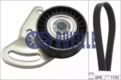 Комплект ручейковых ремней RUVILLE для NISSAN KUBISTAR (X76) 1.5 dCi