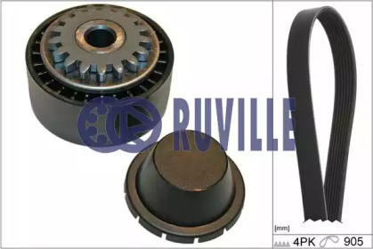 Поликлиновойремень / комплект RUVILLE для NISSAN KUBISTAR (X76) 1.2