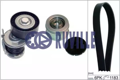 Ременный шкив RUVILLE для SKODA FABIA I Combi (6Y5) 1.9 TDI