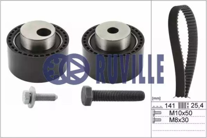Комплект ремней ГРМ RUVILLE для PEUGEOT BOXER автобус (244, Z_) 2.0 HDi