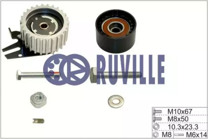 Ремень ГРМ / натяжение RUVILLE для CHEVROLET MALIBU (V300) 2.0 D