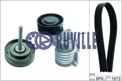 Поликлиновойремень / комплект RUVILLE для SKODA FABIA I Combi (6Y5) 1.2