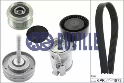 Поликлиновойремень / комплект RUVILLE для SKODA FABIA I Combi (6Y5) 1.2