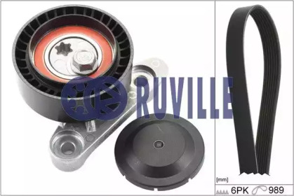 Поликлиновойремень / комплект RUVILLE для SKODA CITIGO 1.0