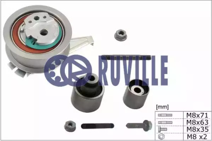 Ремень ГРМ / натяжение RUVILLE для VW TOURAN (5T1) 2.0 TDI