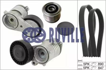 Ременный привод RUVILLE для FORD KUGA I 2.5 4x4