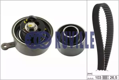 Ремень ГРМ / комплект RUVILLE для MAZDA BT-50 Пикап (CD, UN) 2.5 MRZ-CD 4x4