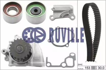 Водяной насос RUVILLE для MAZDA 6 Hatchback (GG) 2.0 DI
