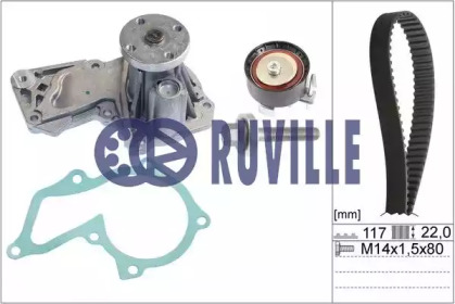 Комплект ремней ГРМ RUVILLE для FORD KUGA II (DM2) 1.6 EcoBoost 4x4