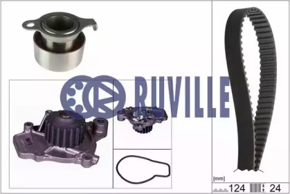 Комплект ремней ГРМ RUVILLE для HONDA CONCERTO (HW, MA) 1.6 i 16V