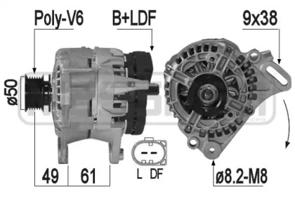Генератор ERA для VW GOLF VI (5K1) 1.4