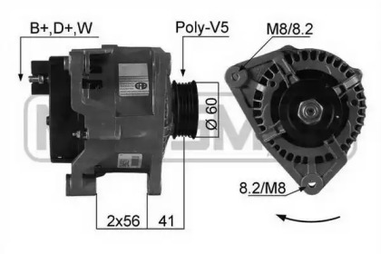 Генератор ERA для FORD ESCORT '95 Фургон (AVL) 1.8 D
