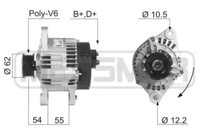Генератор ERA для ALFA ROMEO 146 (930_) 2.0 16V Quadrifoglio (930.B5)