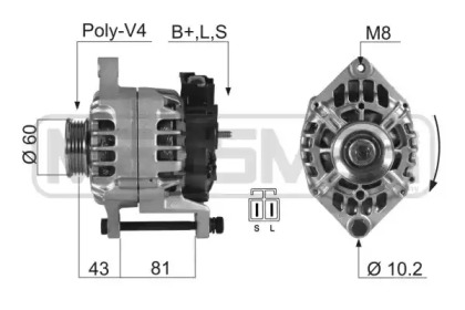 Генератор ERA для NISSAN SUNNY III Фургон (Y10) 1.6 i 16V