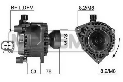 Генератор ERA для FORD GALAXY (WA6) 1.8 TDCi