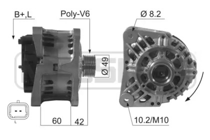 Генератор ERA для NISSAN PRIMASTAR Фургон (X83) 2.0