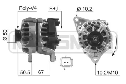 Генератор ERA для NISSAN NOTE (E11, NE11) 1.4