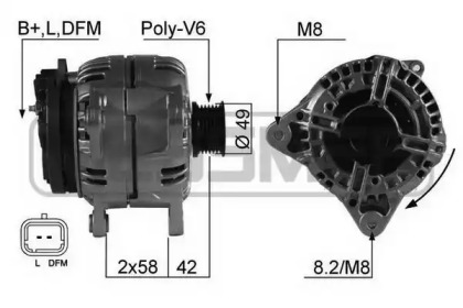 Генератор ERA для NISSAN PRIMASTAR Фургон (X83) 2.0
