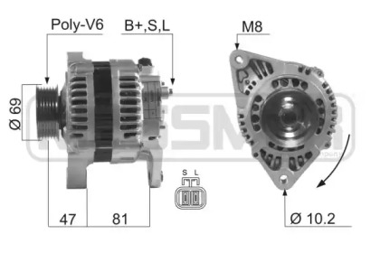 Генератор ERA для NISSAN SUNNY III Liftback (N14) 2.0 i 16V