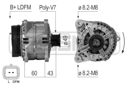 Генератор ERA для NISSAN INTERSTAR Фургон (X70) dCi 120