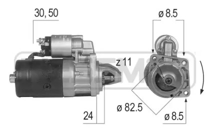 Стартер ERA для ALFA ROMEO 164 (164_) 2.5 TD (164.A1A)
