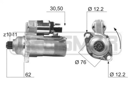 Система стартера ERA для VW MULTIVAN V (7HM, 7HN, 7HF, 7EF, 7EM, 7EN) 3.2 V6