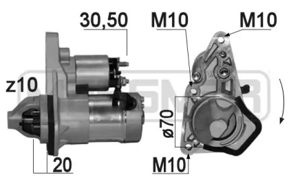 Стартер ERA для NISSAN NOTE (E11, NE11) 1.6