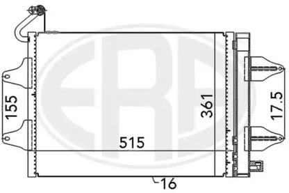 Конденсатор ERA для SKODA FABIA I Combi (6Y5) 1.2