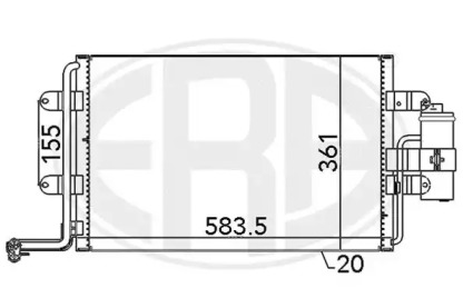 Кондиционер ERA для VW BORA Variant (1J6) 1.4 16V
