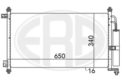 Конденсатор ERA для NISSAN NOTE (E11, NE11) 1.4