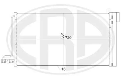 Конденсатор ERA для FORD GRAND C-MAX (DXA/CB7, DXA/CEU) 1.6 Ti