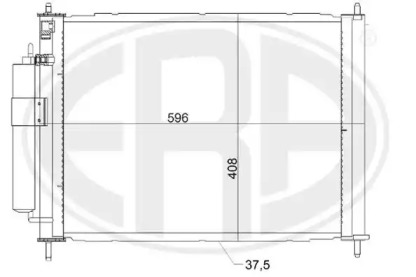 Конденсатор ERA для NISSAN NOTE (E11, NE11) 1.4