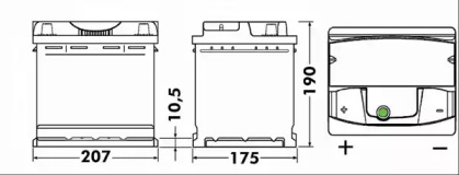 Электрика EXIDE для CHEVROLET KALOS 1.2