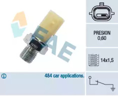 Датчик давления масла / клапан FAE для NISSAN KUBISTAR (X76) 1.5 dCi