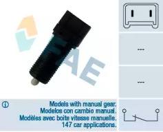 Тормоза FAE для RENAULT RAPID Фургон (F40_, G40_) 1.4 (F402)
