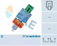 Выключатель стоп-сигнала FAE для PEUGEOT 4007 (GP_) 2.2 HDi