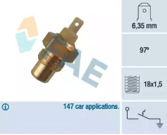 Система охлаждения FAE для PEUGEOT 205 I (741A/C) 1.7 Diesel