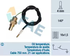 Контрольные приборы FAE для PEUGEOT 205 I (741A/C) 1.7 Diesel