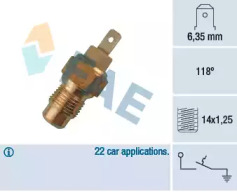 Выключатель / датчик FAE для PEUGEOT 405 I (15B) 1.8 Turbo Diesel