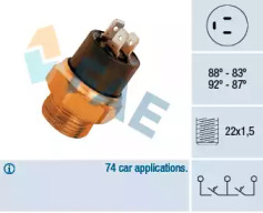 Система охлаждения FAE для PEUGEOT 205 I (741A/C) 1.7 Diesel