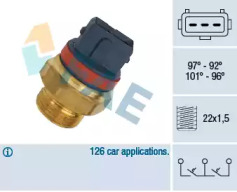 Выключатель / датчик FAE для PEUGEOT 405 I (15B) 1.8 Turbo Diesel