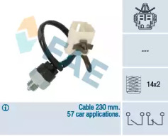 Выключатель / реле / блок управления освещения FAE для MAZDA MX-3 (EC) 1.6 i