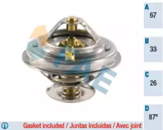 Термостат FAE для VW LT 40-55 I c бортовой платформой/ходовая часть (293-909) 2.4 D