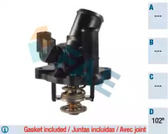 Термостат / прокладка FAE для FORD MONDEO III (B5Y) 1.8 16V