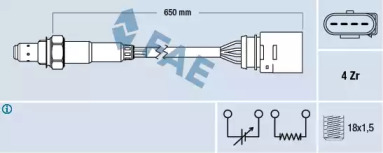 Датчик / зонд FAE для VW POLO (6R, 6C) 1.4 BiFuel