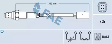Датчик / зонд FAE для KIA RIO универсал (DC) 1.3